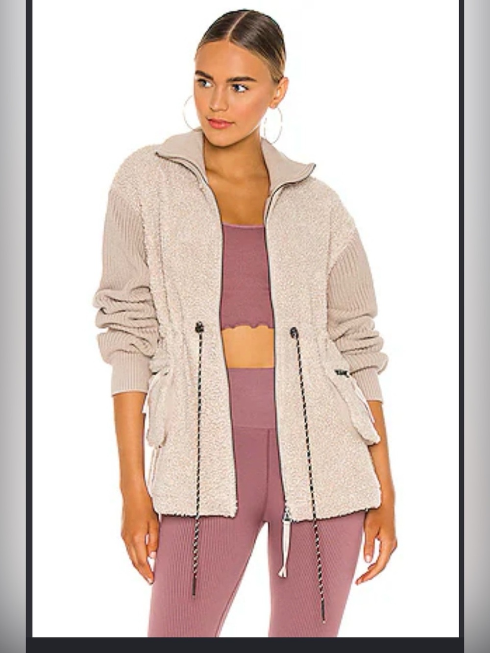 Varley Women's Tan Westwood Fleece Jacket Size Large - Picture 2 of 6